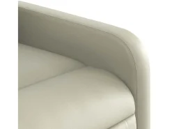 Poltrona* Poltrona reclinável couro artificial cor SHL177316 Creme