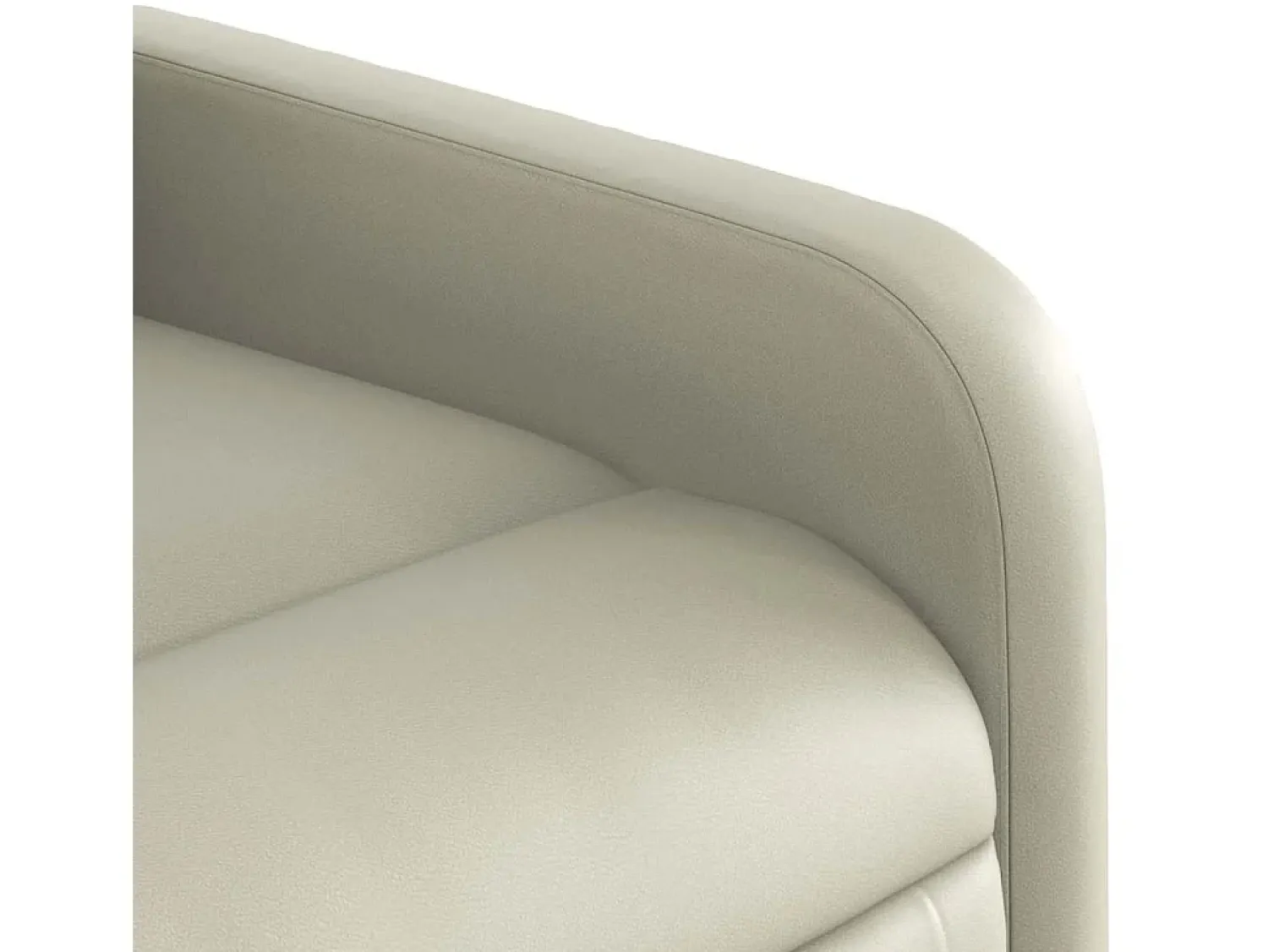 Poltrona* Poltrona reclinável couro artificial cor SHL177316 Creme
