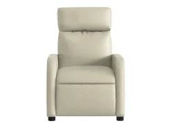 Poltrona* Poltrona reclinável couro artificial cor SHL177316 Creme