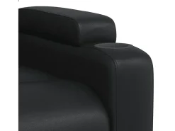Poltrona*vidaxl Poltrona reclinável couro artificial Preto