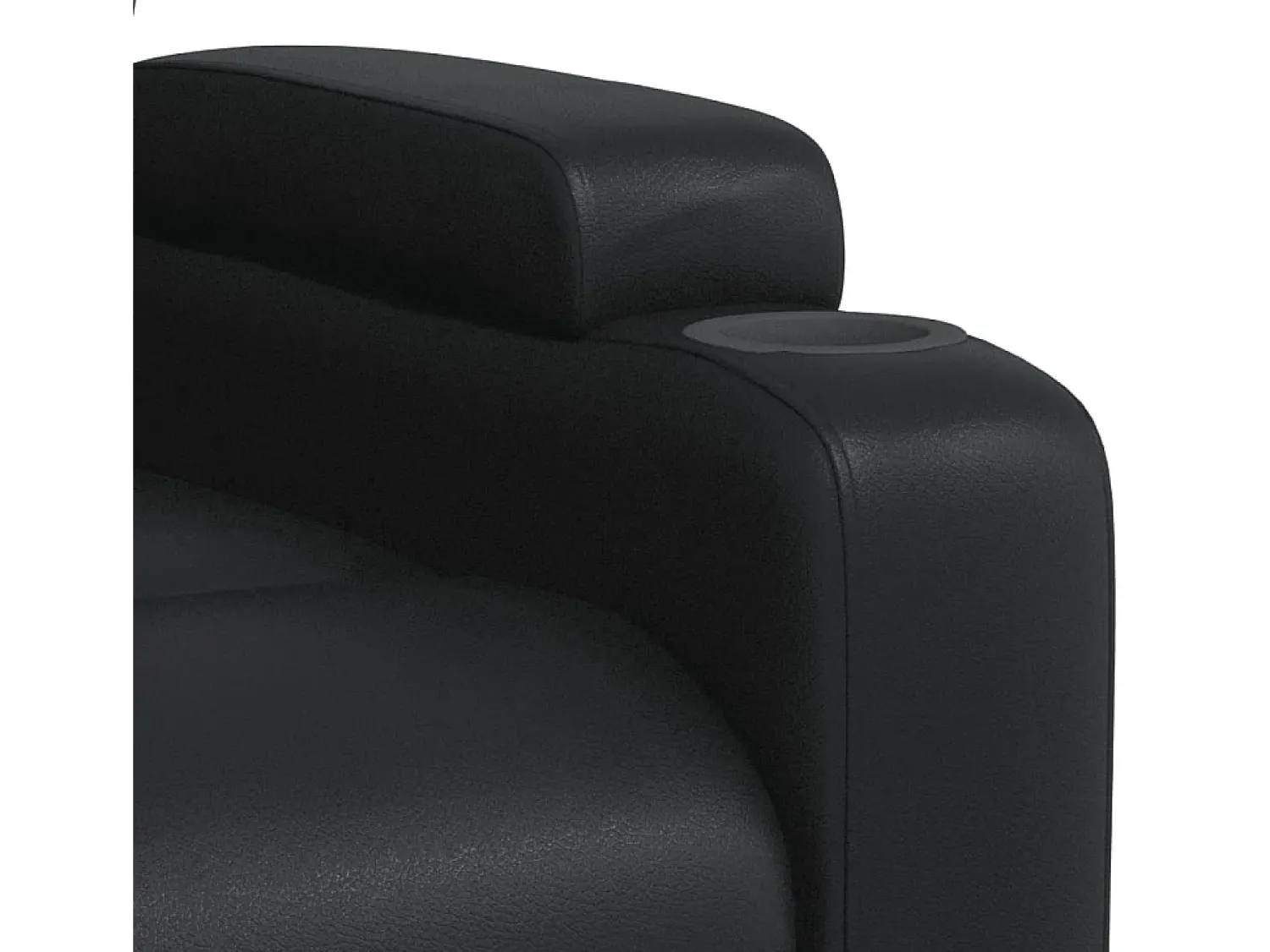 Poltrona*vidaxl Poltrona reclinável couro artificial Preto