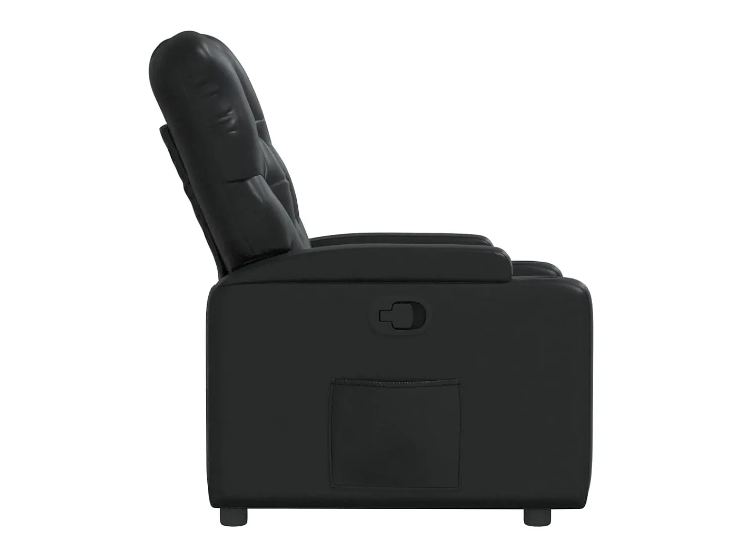 Poltrona*vidaxl Poltrona reclinável couro artificial Preto