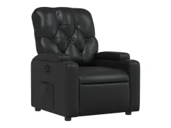 Poltrona*vidaxl Poltrona reclinável couro artificial Preto