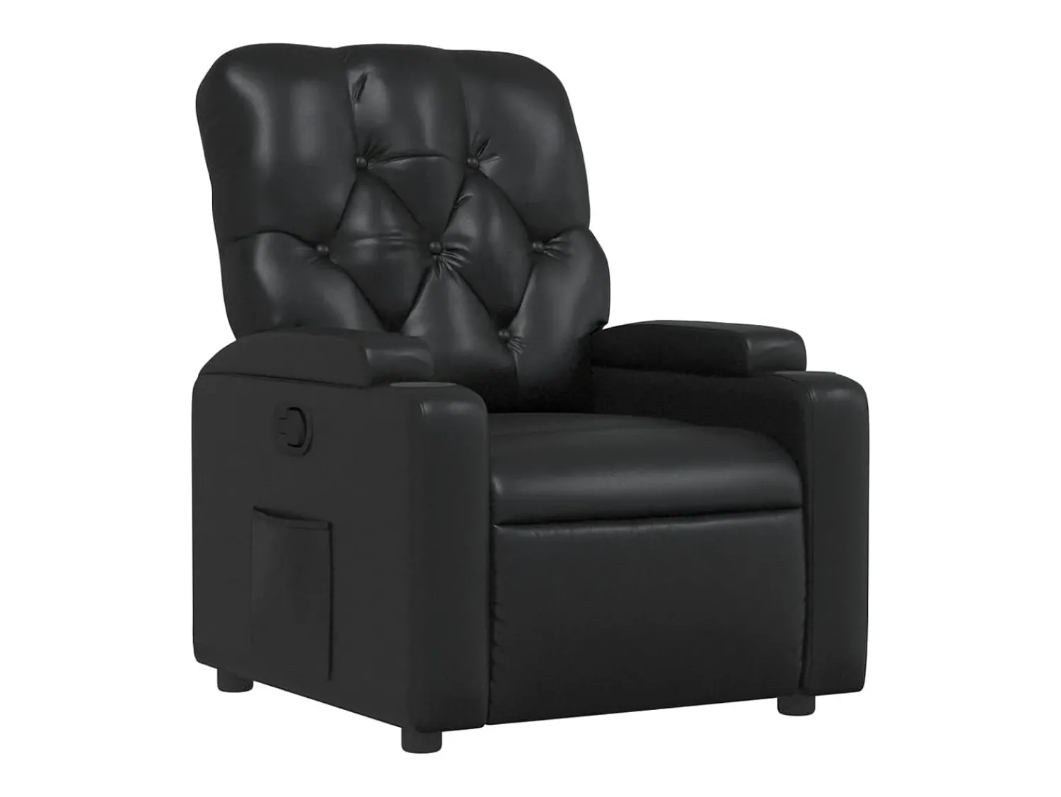Poltrona*vidaxl Poltrona reclinável couro artificial Preto