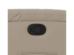 Poltrona reclinável couro artificial cor cappuccino SHL413445^ Poltrona