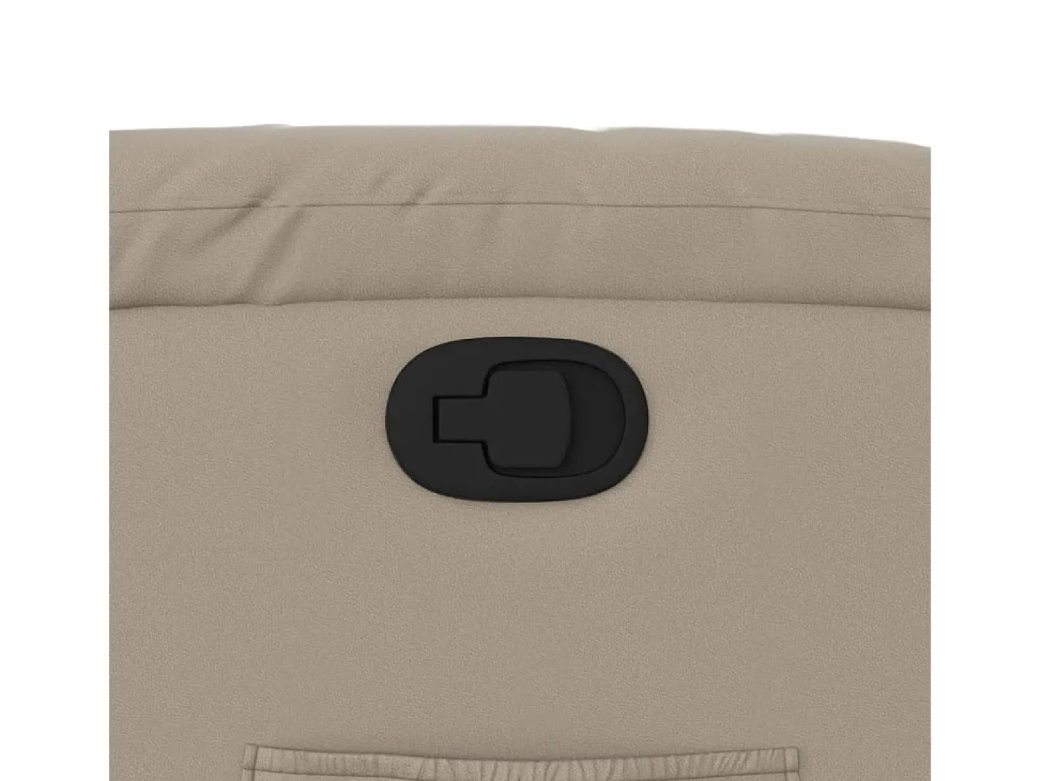 Poltrona reclinável couro artificial cor cappuccino SHL413445^ Poltrona