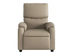 Poltrona reclinável couro artificial cor cappuccino SHL413445^ Poltrona