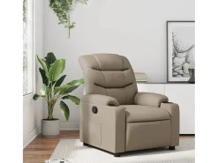 Poltrona* Poltrona reclinável couro artificial cor cappuccino SHL310346 Castanho