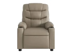 Poltrona* Poltrona reclinável couro artificial cor cappuccino SHL310346 Castanho