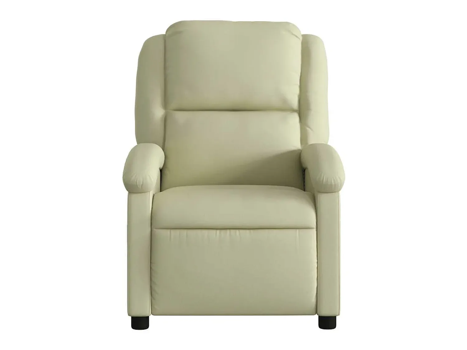 Poltrona| Poltrona reclinável couro genuíno cor SHL27584 Creme