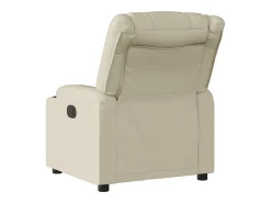 Poltrona* Poltrona reclinável couro artificial cor SHL34406 Creme