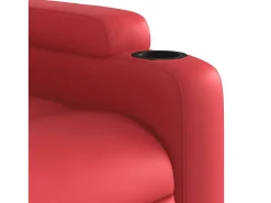 vidaxl Poltrona reclinável couro artificial^ Poltrona