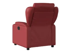 Poltrona| Poltrona reclinável couro artificial tinto SHL293660 Vermelho