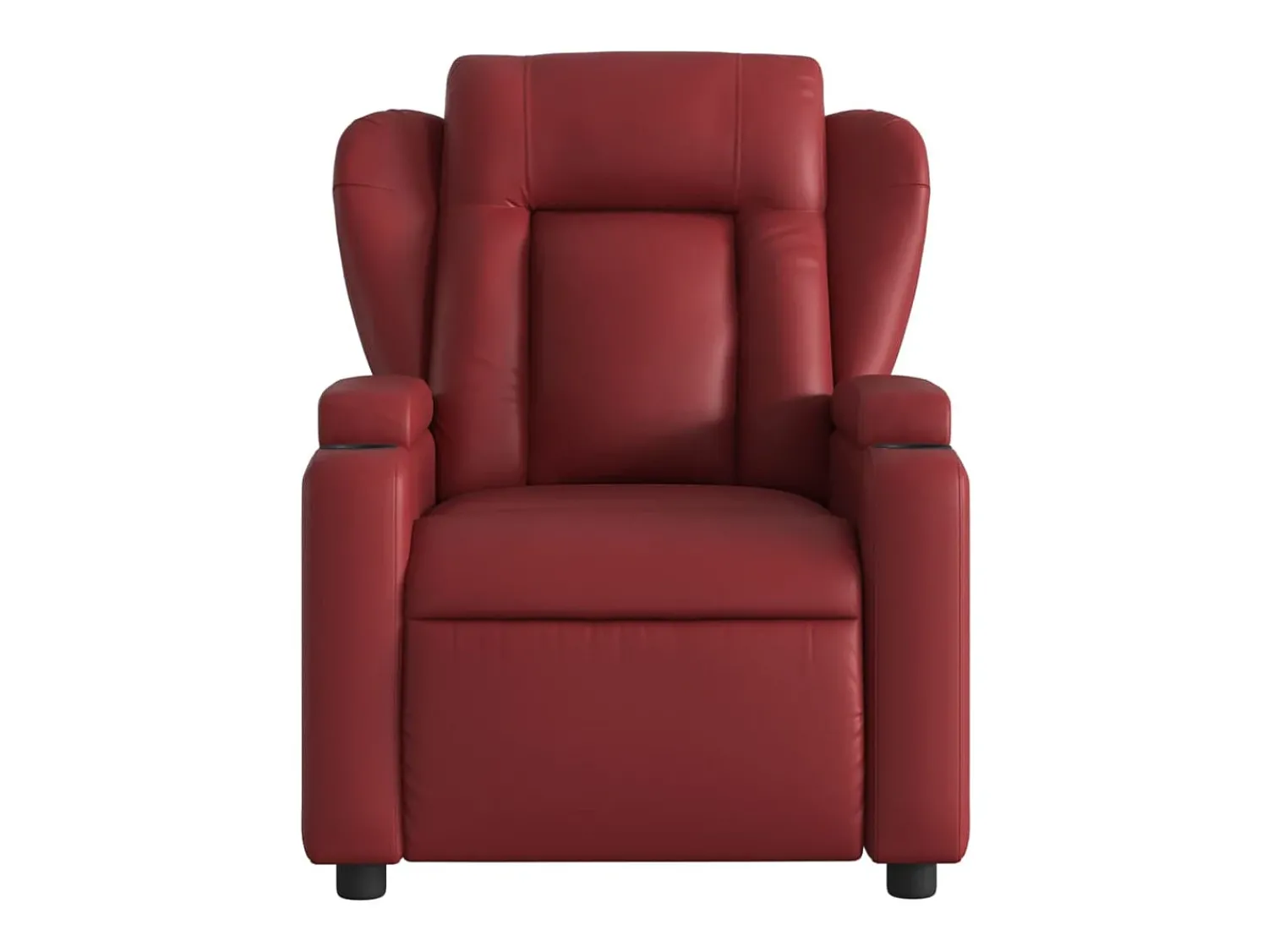 Poltrona| Poltrona reclinável couro artificial tinto SHL293660 Vermelho