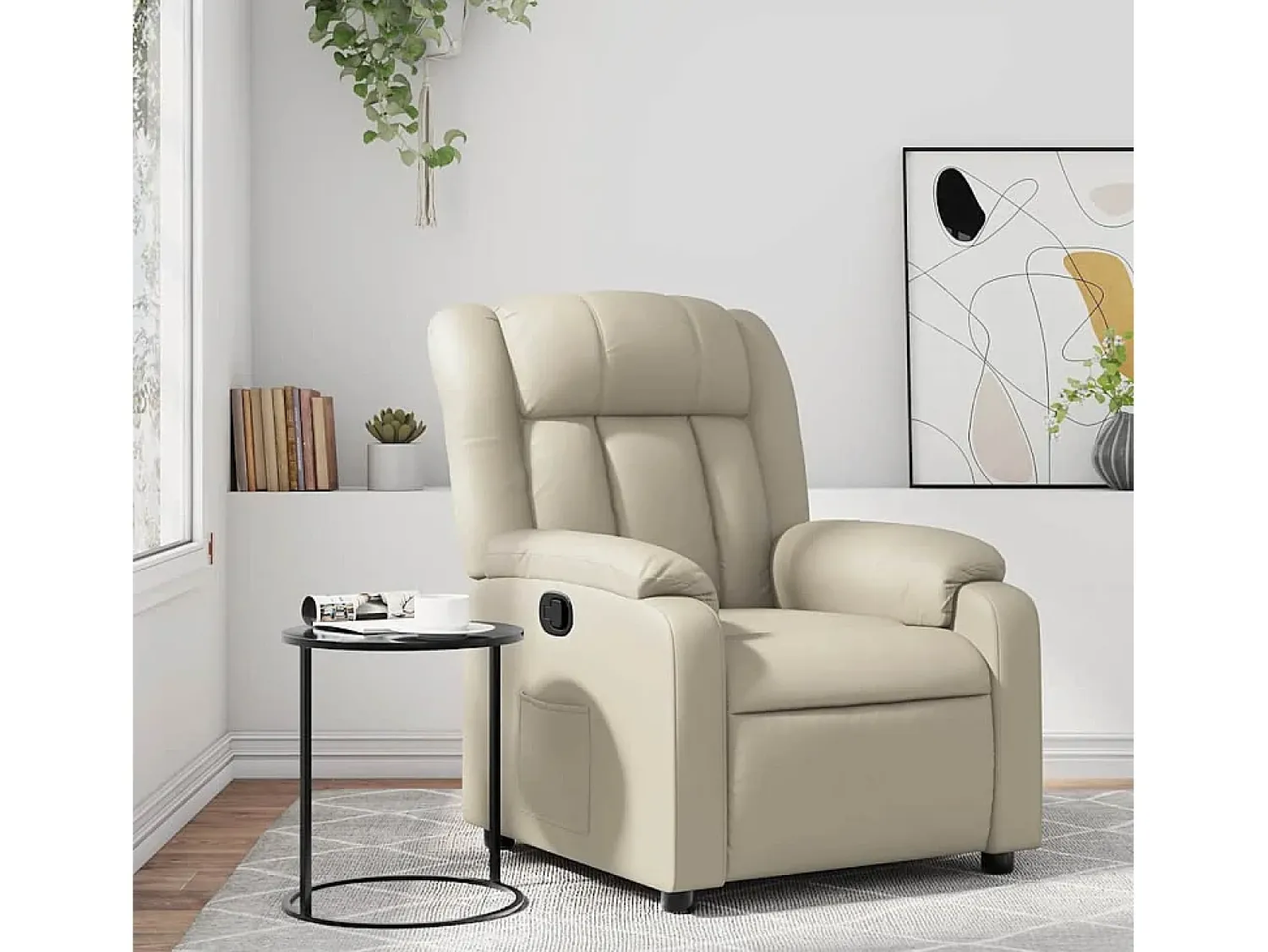 Poltrona| Poltrona reclinável couro artificial cor SHL906744 Creme