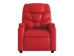 Discount Poltrona reclinável couro artificial PT984187 Vermelho