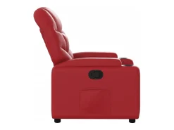 Discount Poltrona reclinável couro artificial PT984187 Vermelho