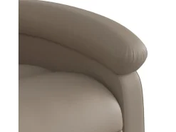 Hot vidaxl Poltrona reclinável couro artificial cor cappuccino Castanho