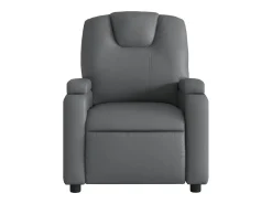 Poltrona* Poltrona reclinável couro artificial PT528033 Cinzento