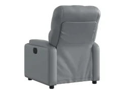 Poltrona| Poltrona reclinável couro artificial SHL968204 Cinzento