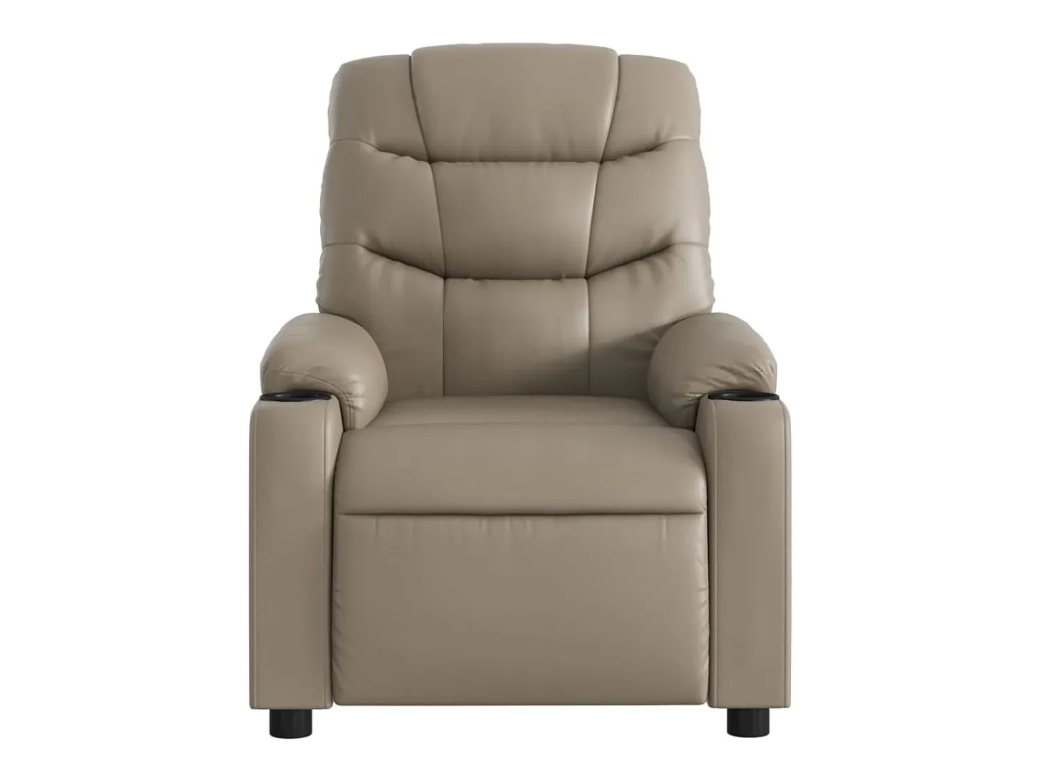 Poltrona*vidaxl Poltrona reclinável couro artificial cor cappuccino Castanho