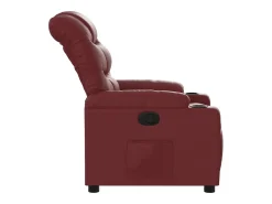 vidaxl Poltrona reclinável couro artificial tinto^ Poltrona