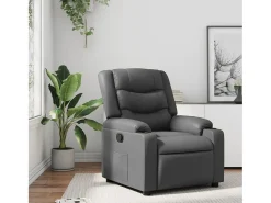 Poltrona| Poltrona reclinável couro artificial SHL548161 Cinzento