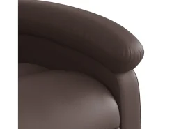 Best vidaxl Poltrona reclinável couro artificial Castanho