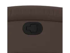 Best vidaxl Poltrona reclinável couro artificial Castanho