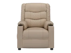 Best Poltrona reclinável couro artificial cor cappuccino SHL864790 Castanho