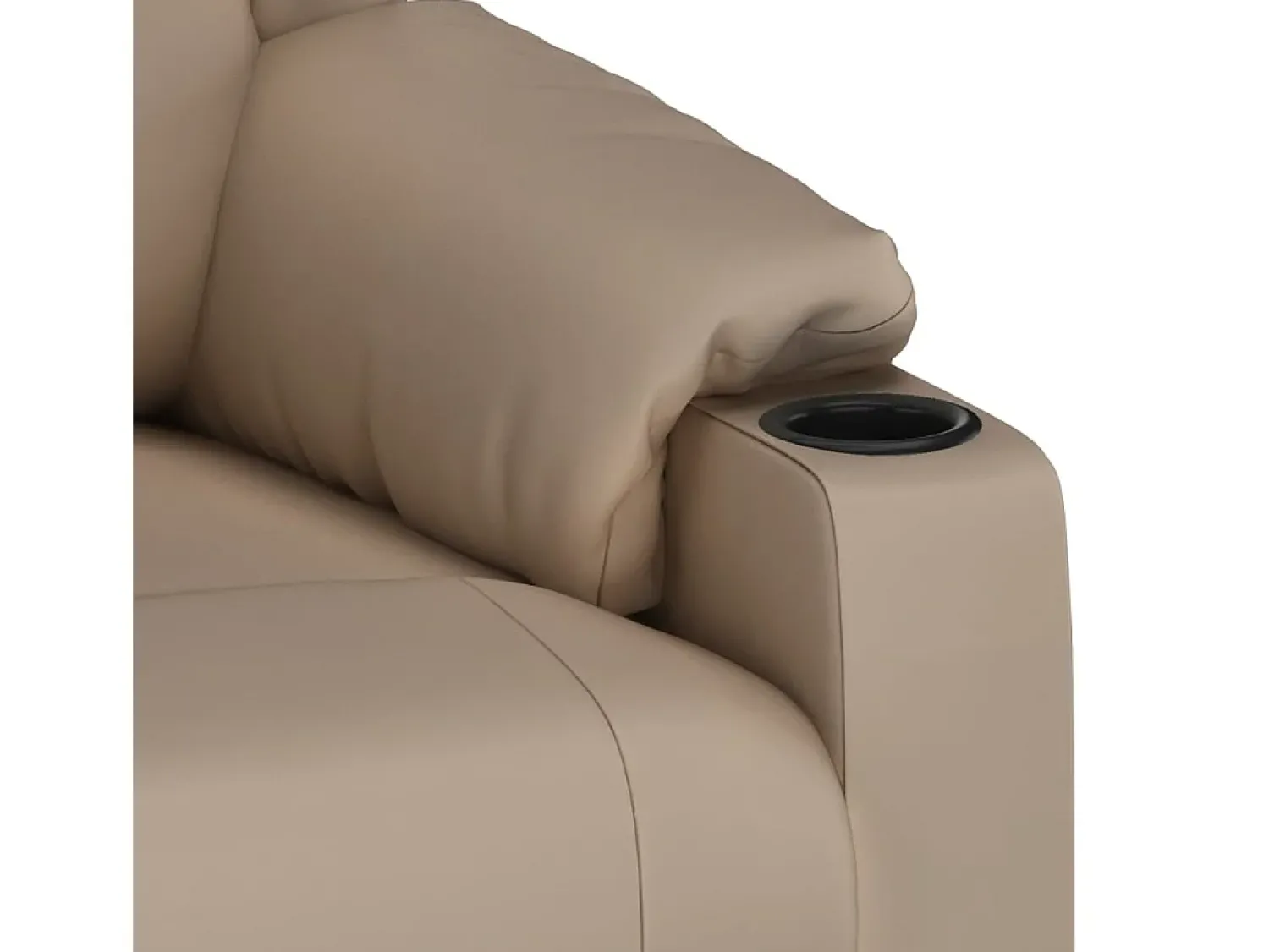 Best Poltrona reclinável couro artificial cor cappuccino SHL864790 Castanho