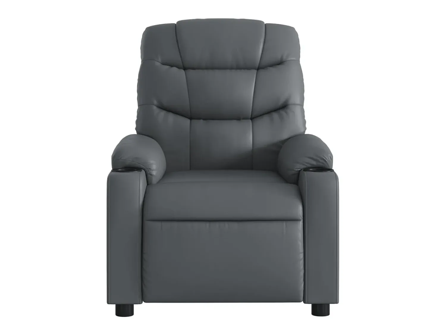 Poltrona| Poltrona reclinável couro artificial SHL511609 Cinzento