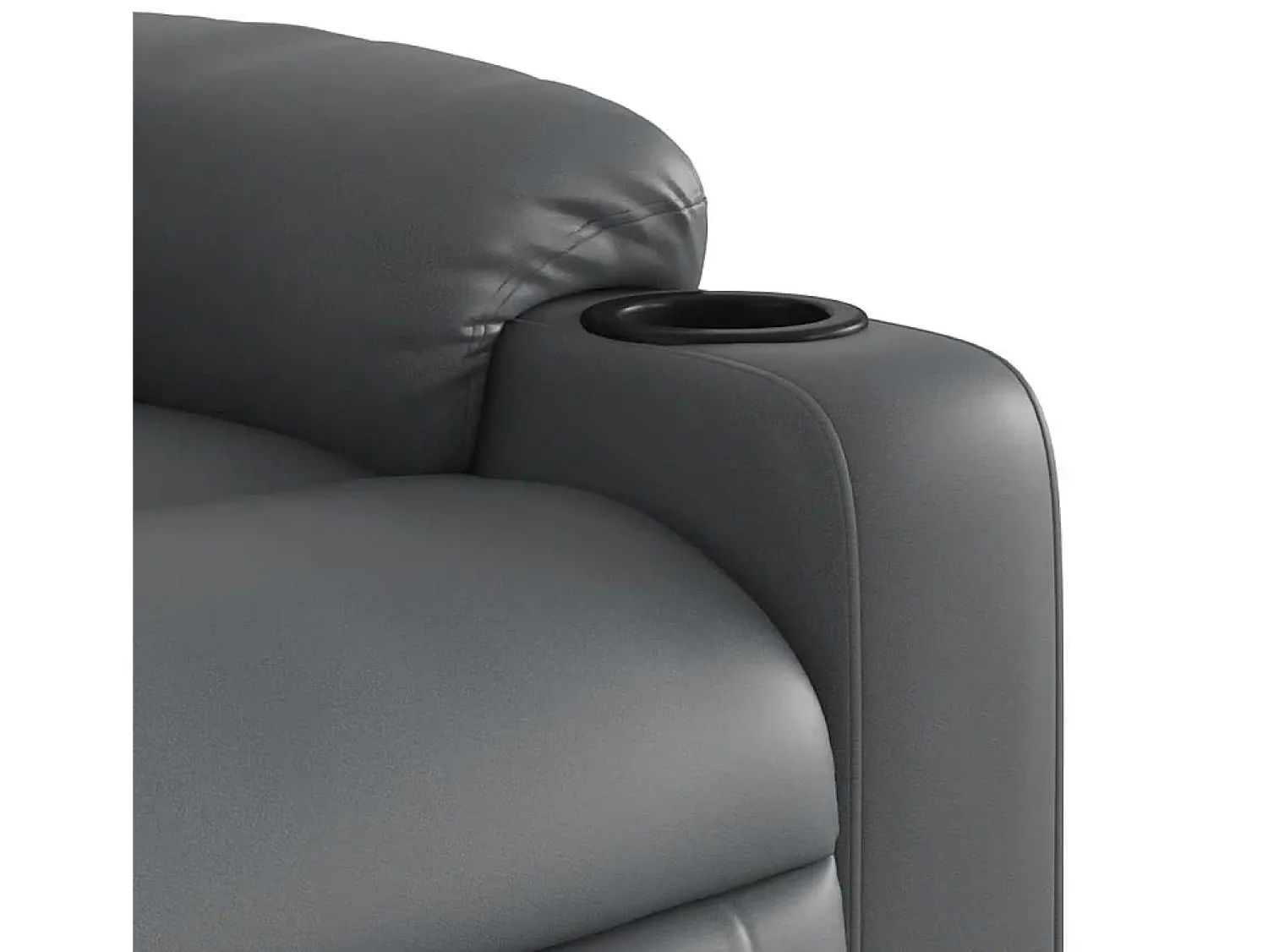 Poltrona| Poltrona reclinável couro artificial SHL511609 Cinzento