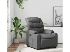 Poltrona| Poltrona reclinável couro artificial SHL511609 Cinzento