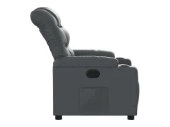 Poltrona| Poltrona reclinável couro artificial SHL511609 Cinzento