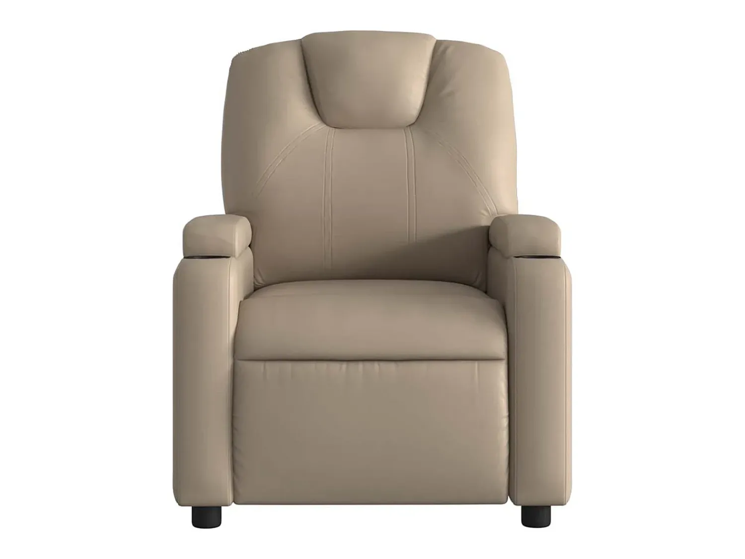 Poltrona* Poltrona reclinável couro artificial cor cappuccino SHL382780 Castanho