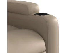 Poltrona* Poltrona reclinável couro artificial cor cappuccino SHL382780 Castanho