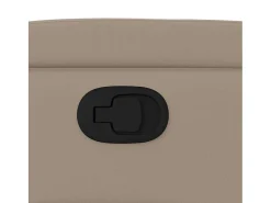 Poltrona* Poltrona reclinável couro artificial cor cappuccino SHL382780 Castanho