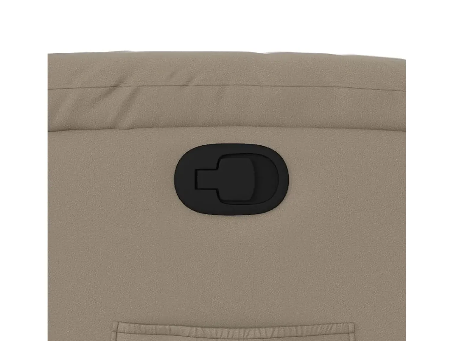 Poltrona* Poltrona reclinável couro artificial cor cappuccino SHL439000 Castanho