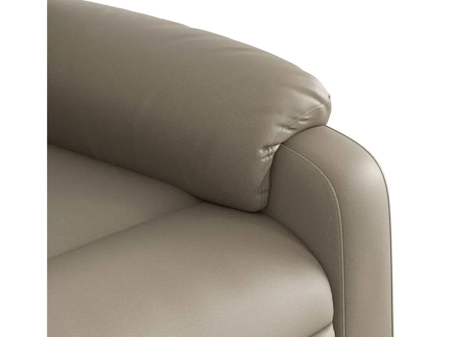 Poltrona* Poltrona reclinável couro artificial cor cappuccino SHL439000 Castanho