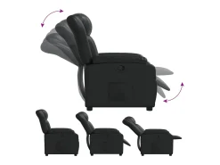 Poltrona| Poltrona reclinável couro artificial SHL763246 Preto