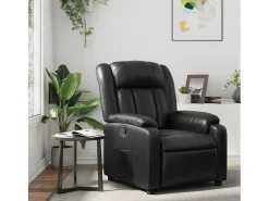 Poltrona| Poltrona reclinável couro artificial SHL763246 Preto