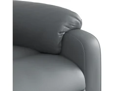 Poltrona* Poltrona reclinável couro artificial SHL468610 Cinzento