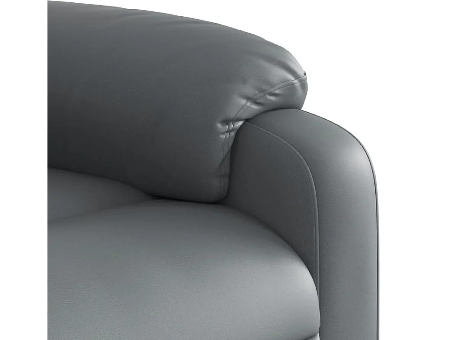 Poltrona* Poltrona reclinável couro artificial SHL468610 Cinzento