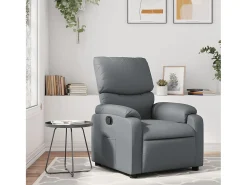 Poltrona* Poltrona reclinável couro artificial SHL468610 Cinzento