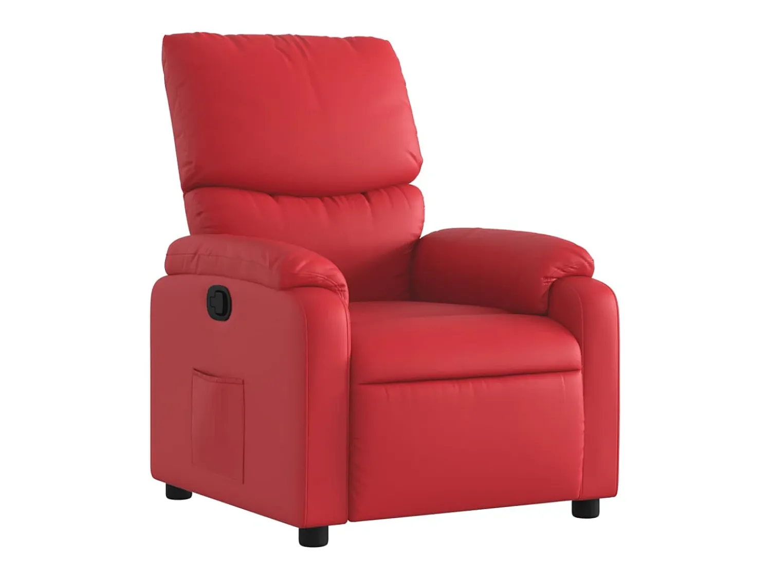 New Poltrona reclinável couro artificial PT935275 Vermelho