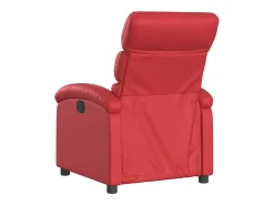 Discount Poltrona reclinável couro artificial SHL735226 Vermelho