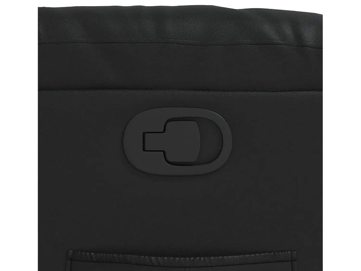 Poltrona|vidaxl Poltrona reclinável couro artificial Preto