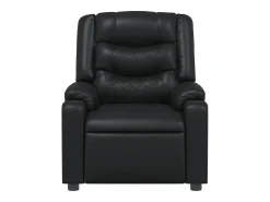Poltrona|vidaxl Poltrona reclinável couro artificial Preto