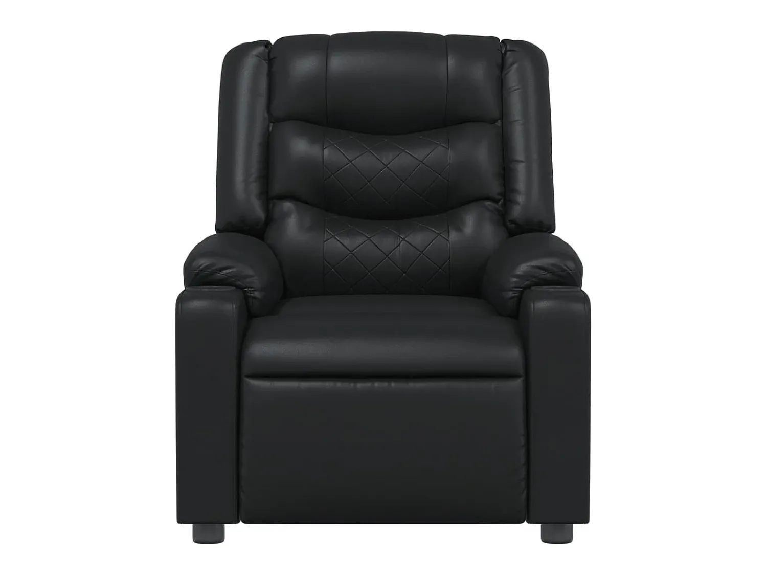 Poltrona|vidaxl Poltrona reclinável couro artificial Preto